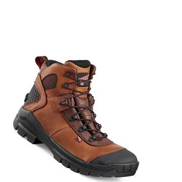 Red Wing Crv™ 6-inch Safety Toe Men's Waterproof Boots Brown | ZA 49HAP